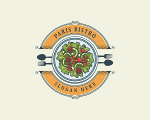 Vegetable Salad Restaurant logo design