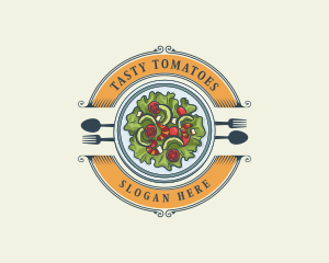 Vegetable Salad Restaurant logo design