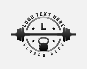 Barbell Kettlebell Gym Logo