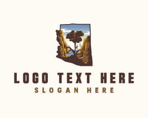 Flora - Arizona Grand Canyon Park logo design