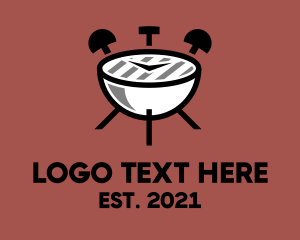 Restaurant - Alarm Clock Barbecue logo design