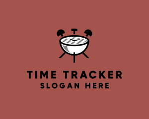 Alarm Clock Barbecue logo design