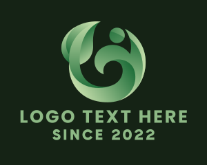 Foundation - Human Leaf Garden logo design