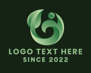 Leaf - Human Leaf Garden logo design