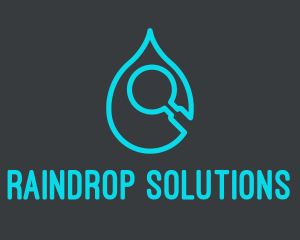 Raindrop - Liquid Drop Research logo design