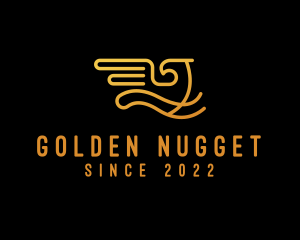 Golden Gargoyle Creature logo design