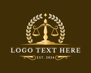 Law Firm Scale Attorney logo design