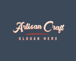 Retro Cursive Business logo design