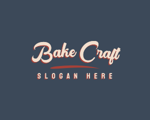 Retro Cursive Business logo design