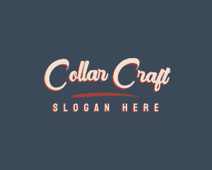 Retro Cursive Business logo design