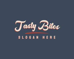 Cafeteria - Retro Cursive Business logo design