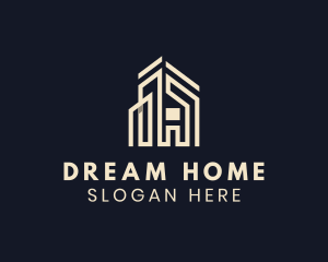 House - Minimalist House Realty logo design