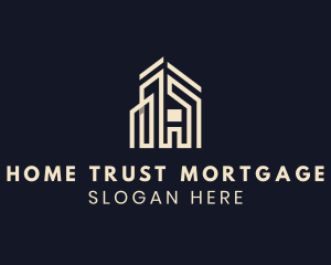 Mortgage - Minimalist House Realty logo design