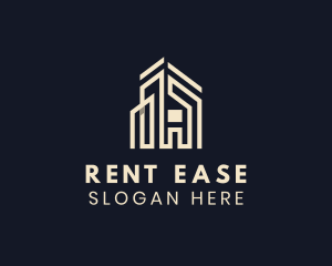 Rental - Minimalist House Realty logo design