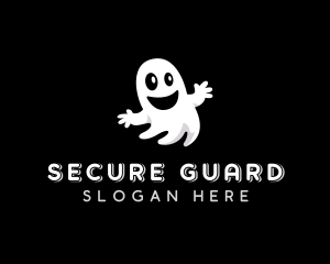 Scary Halloween Ghost Logo