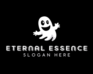 Scary Halloween Ghost logo design