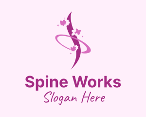 Spine Orbit Puzzle logo design