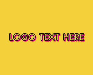 Signage - Playful Cartoon Text logo design
