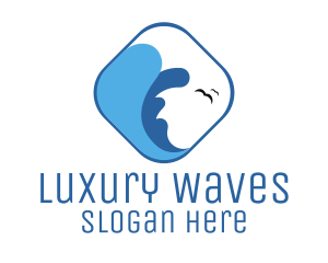 Ocean Waves Surf logo design