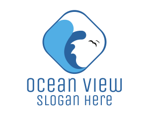 Ocean Waves Surf logo design