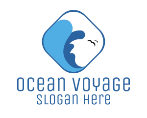 Ocean Waves Surf logo design