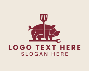 Hog - Pork Barbecue Grill logo design