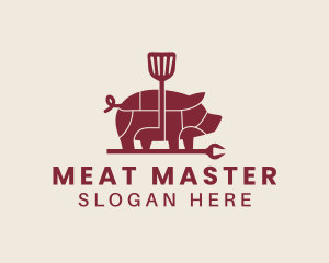 Pork Barbecue Grill  logo design