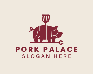 Pork Barbecue Grill  logo design