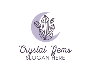 Moon Crystals Boutique logo design