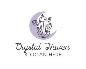 Crystals - Moon Crystals Boutique logo design
