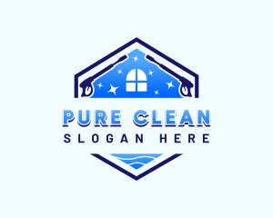 House Cleaning Pressure Washer logo design