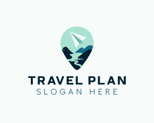 Travel Plane Vacation logo design