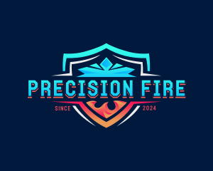 Fire Ice Cooling logo design