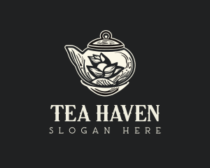 Herbal Tea - Bohemian Herbal Teapot Tea logo design