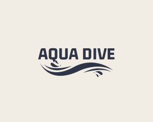 Wave Ocean Wordmark logo design