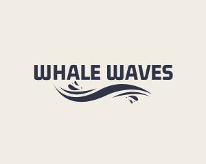 Wave Ocean Wordmark logo design