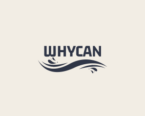 Water Services - Wave Ocean Wordmark logo design