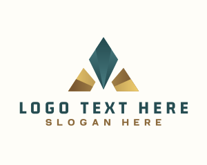 Triangle - Elegant Luxury Firm Letter A logo design