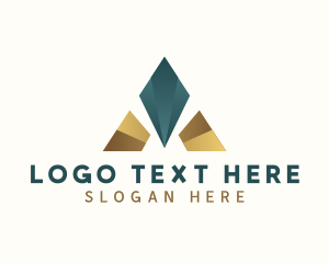 Gold - Generic Company Letter A logo design