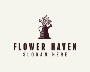 Flower Plant Gardening logo design