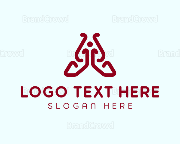 Yoga Studio Letter A Logo