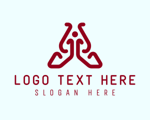 Relaxing - Yoga Studio Letter A logo design