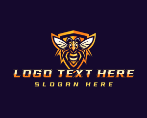 Insect - Shield Hornet Gaming logo design