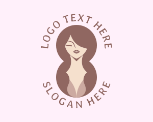 Wigs - Elegant Woman Hair Salon logo design