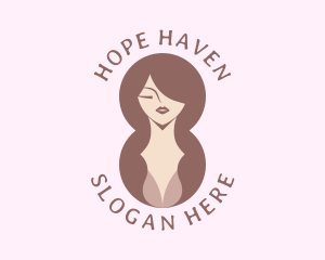 Elegant Woman Hair Salon Logo