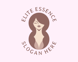 Shampoo Brand - Elegant Woman Hair Salon logo design