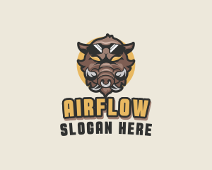 Warthog Pig Gaming logo design