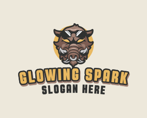 Warthog Pig Gaming logo design