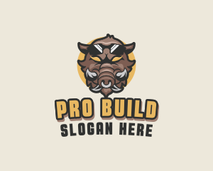 Warthog Pig Gaming logo design