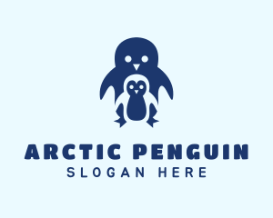 Penguin - Blue Penguin Animal logo design